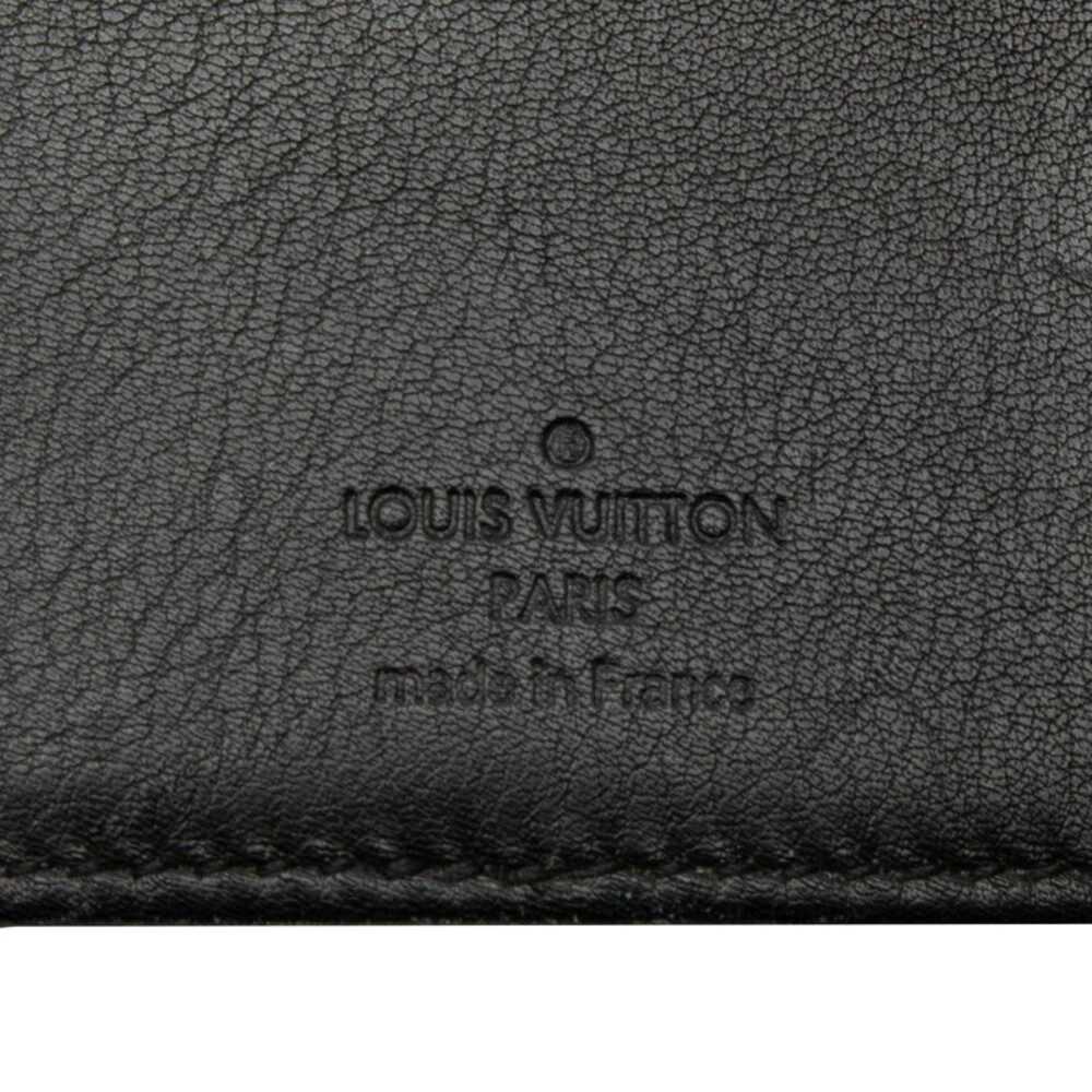 Louis Vuitton Mahina Portefeuille Amelia Bi fold Long Wallet Black Leather - Picture 6 of 6